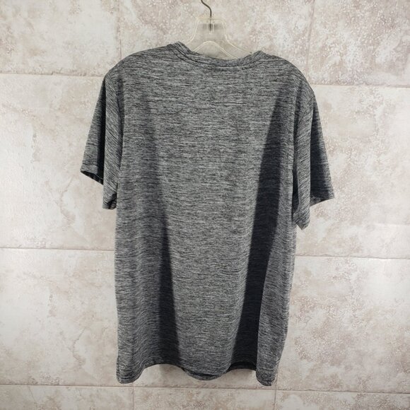 Athletic Activewear Crew Neck Grey Short Sleeve T Shirt Mens Size L Zone Pro - Picture 2 of 4